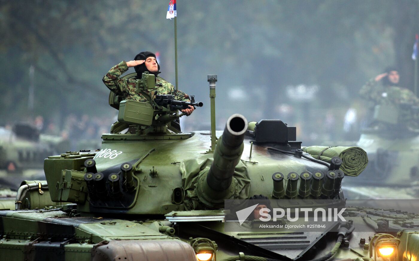 Military parade on 70th anniversary of Belgrade liberation