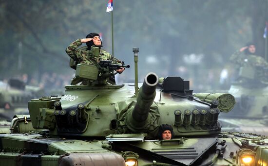 Military parade on 70th anniversary of Belgrade liberation
