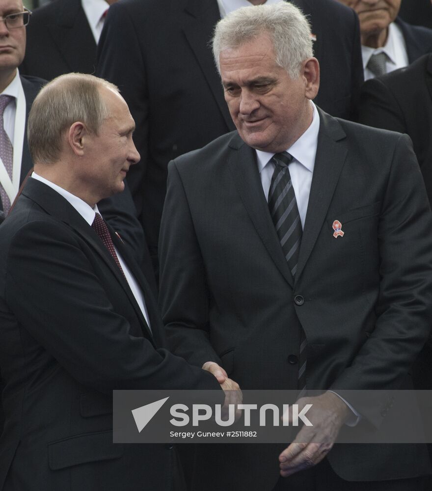 Vladimir Putin visits Serbia