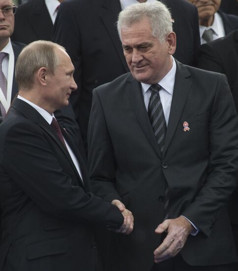 Vladimir Putin visits Serbia