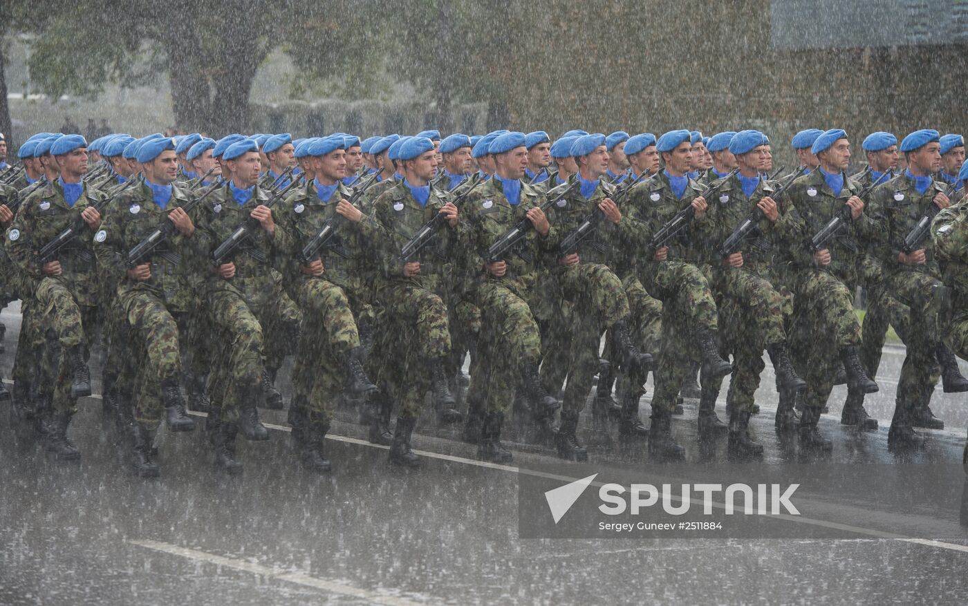 Military parade on 70th anniversary of Belgrade liberation