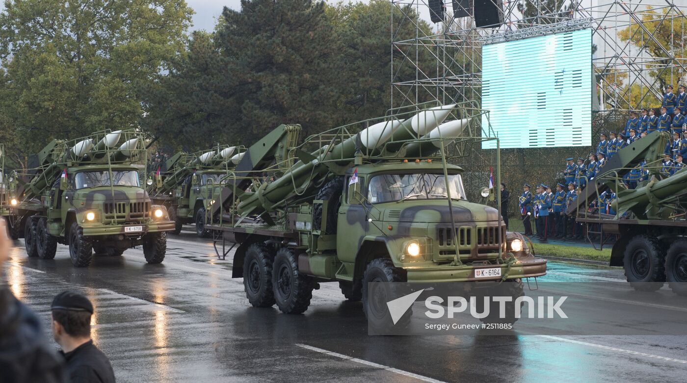 Military parade on 70th anniversary of Belgrade liberation
