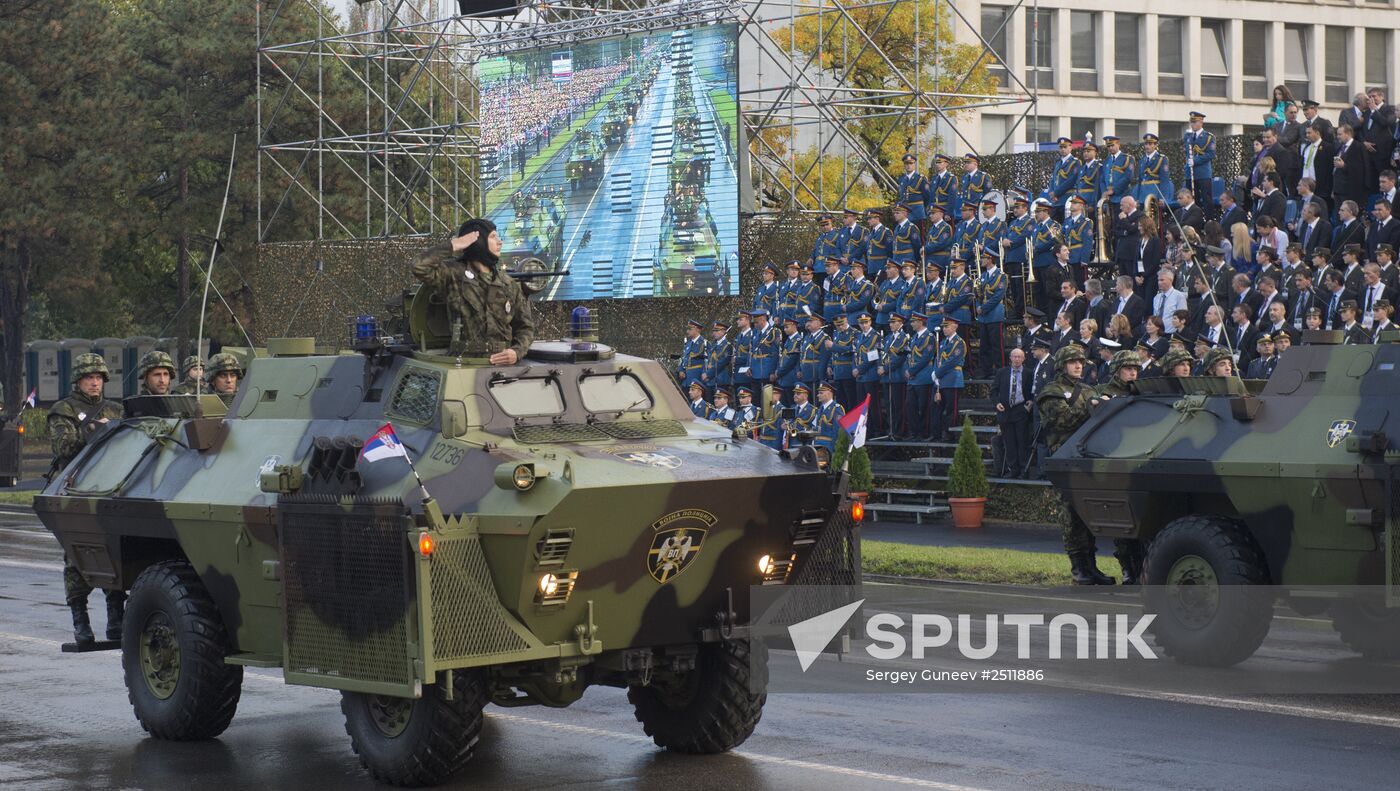 Military parade on 70th anniversary of Belgrade liberation