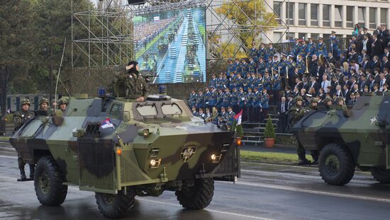 Military parade on 70th anniversary of Belgrade liberation