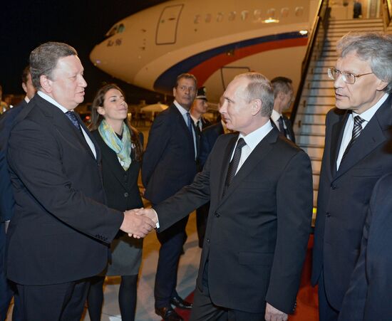 Vladimir Putin visits Italy