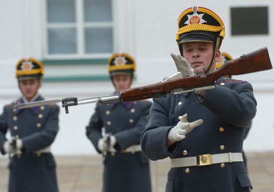 Changing of the Guard of Presidential Regiment's foot and mounted guard