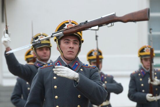 Changing of the Guard of Presidential Regiment's foot and mounted guard