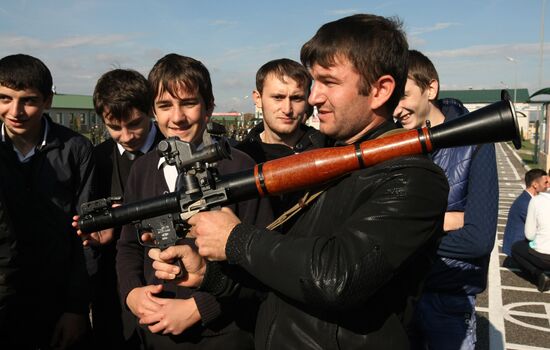 Conscript day in Grozny
