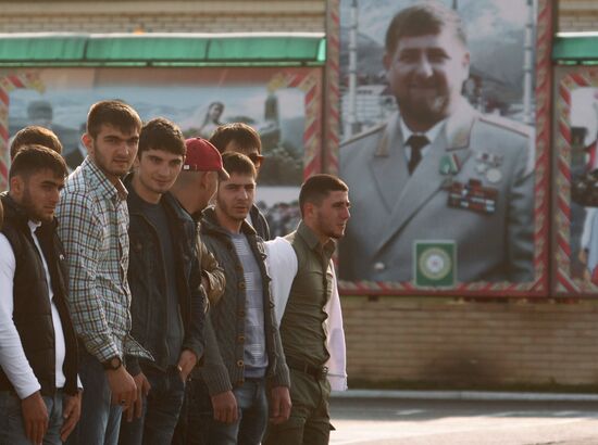 Conscript day in Grozny