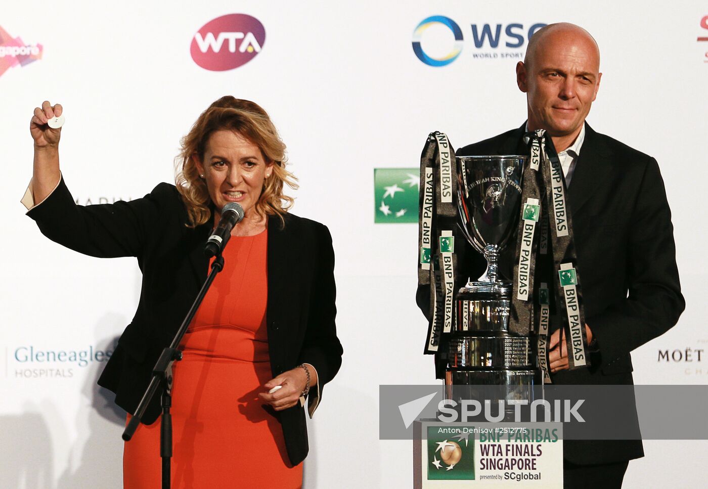 Tennis. WTA Finals. Draw ceremony