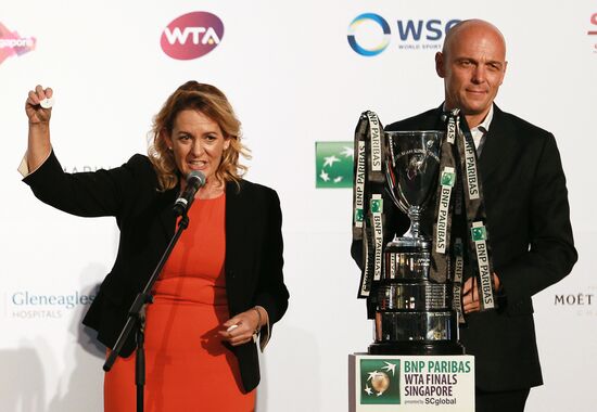 Tennis. WTA Finals. Draw ceremony