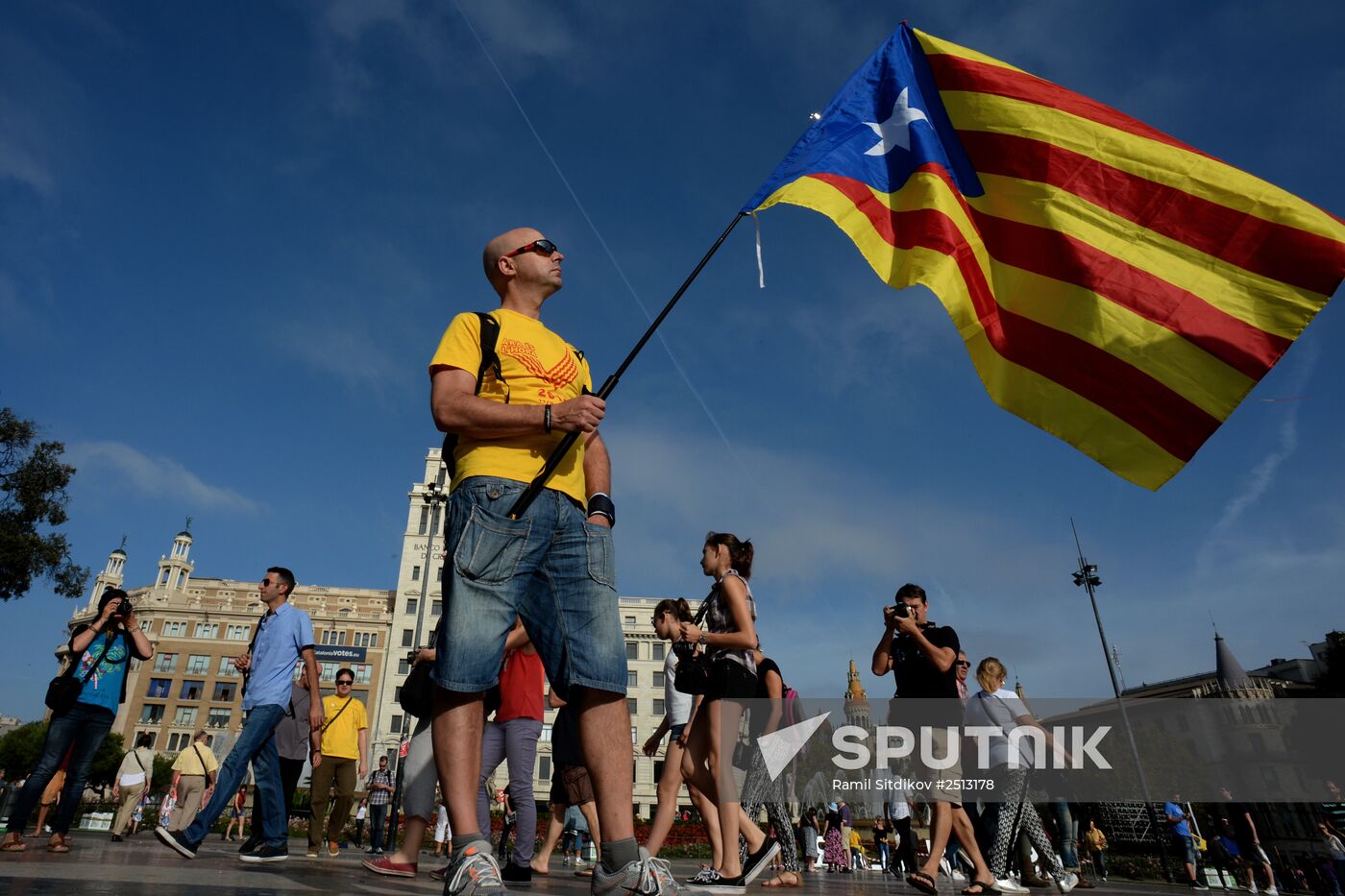 Rally in Barcelona in support of Catalonia's independence