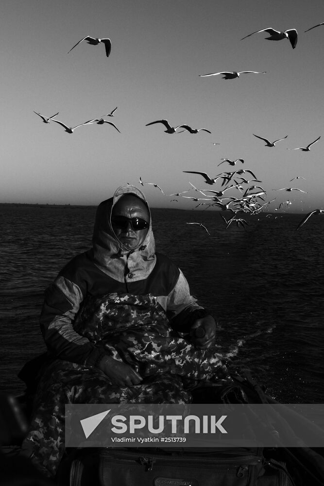 Fall fishing in Astrakhan Region