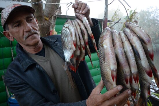 Fall fishing in Astrakhan Region