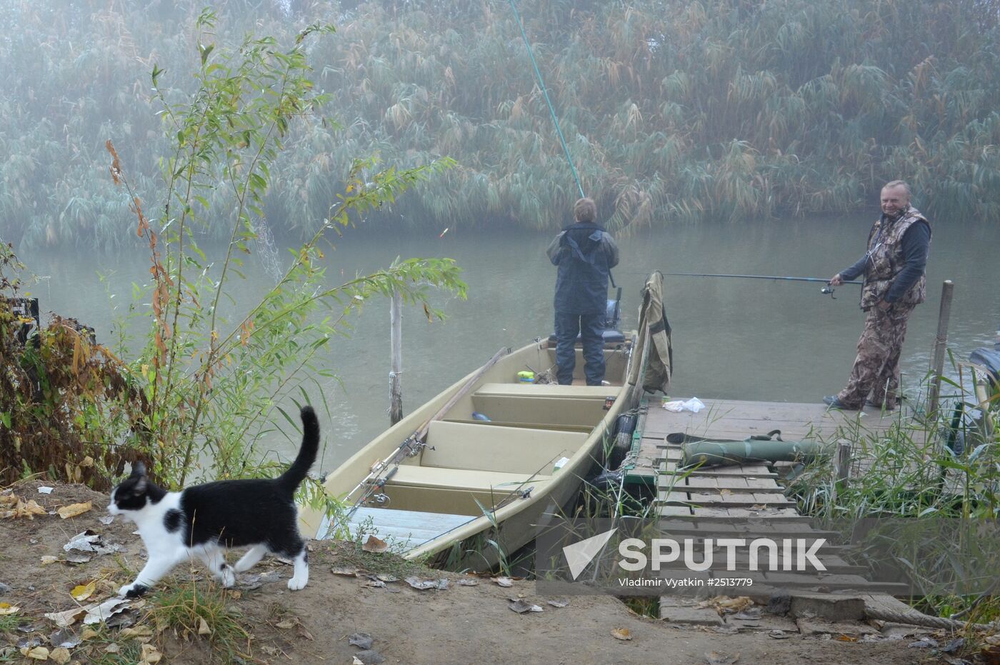 Fall fishing in Astrakhan Region