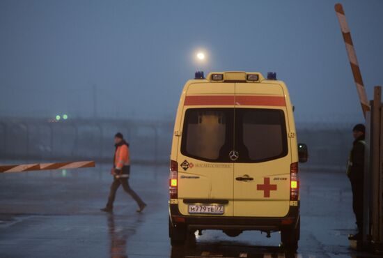 Plane crashes at Vnukovo airport