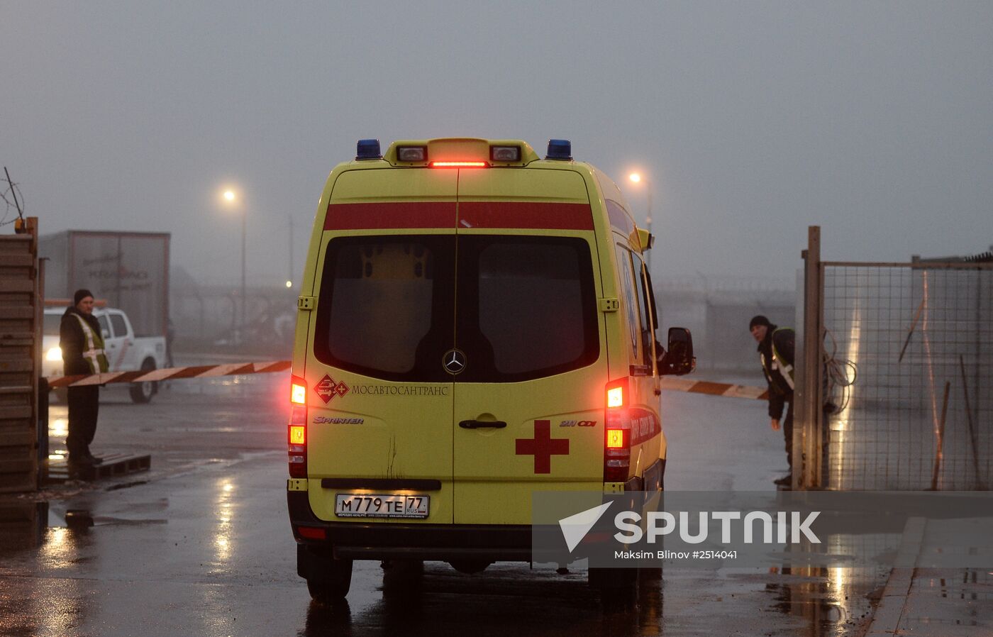 Plane crashes at Vnukovo airport