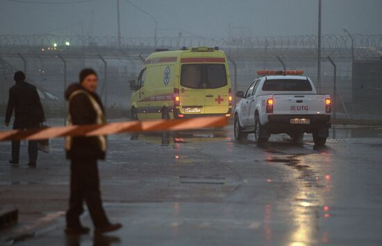 Plane crashes at Vnukovo airport