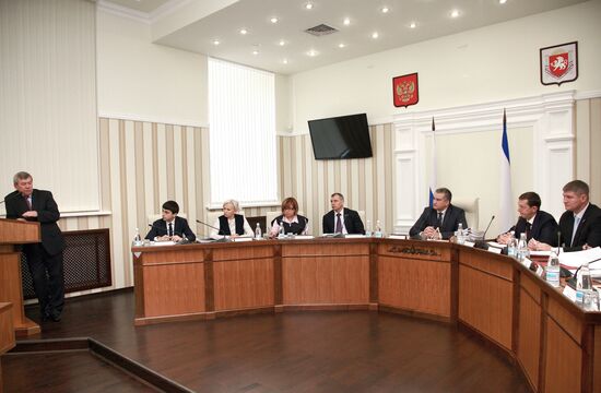 Meeting of the Council of Ministers of the Republic of Crimea in Simferopol
