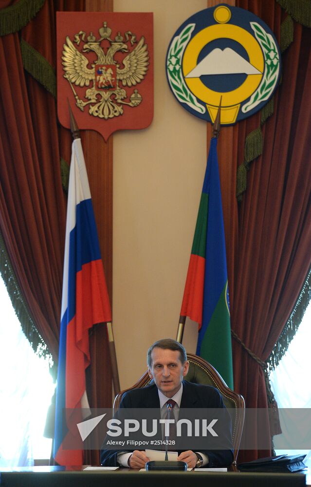 Sergei Naryshkin visits the Karachayevo-Circassian Republic