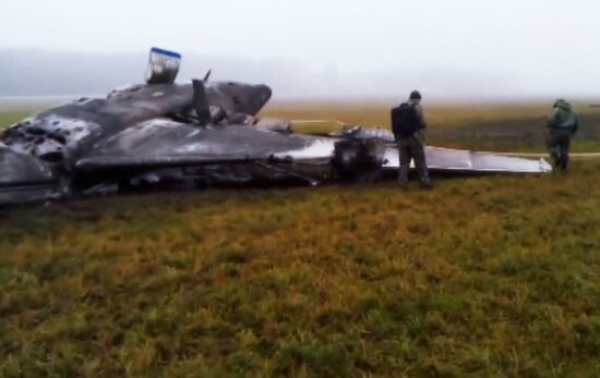 Plane crashes at Vnukovo airport