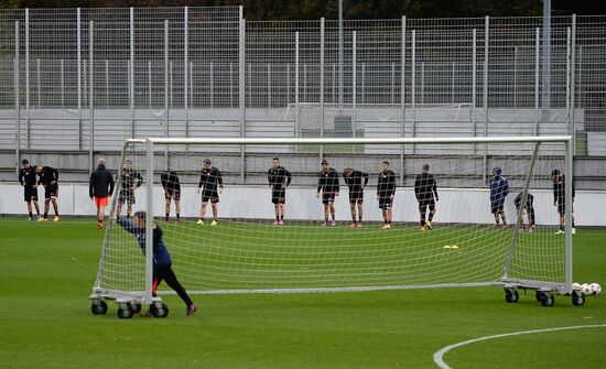 Football. UEFA Champions League. Training session of Bayer 04 Leverkusen
