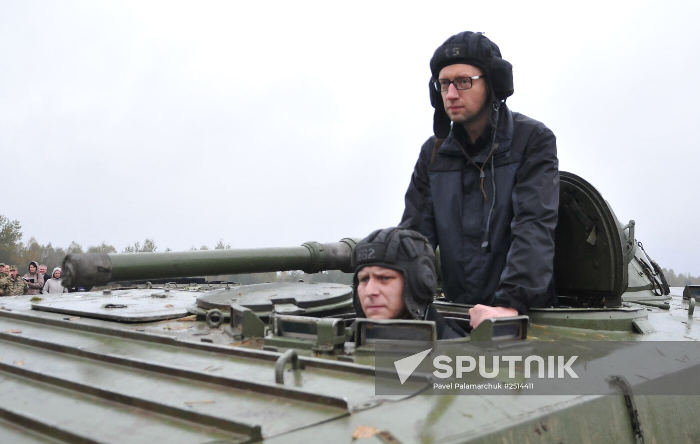 Ukrainian Prime Minister Arseniy Yatsenyuk visits Lviv Region