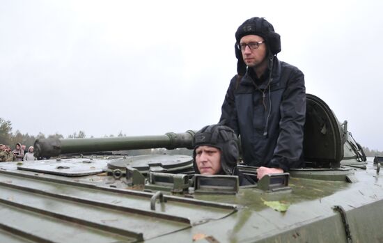 Ukrainian Prime Minister Arseniy Yatsenyuk visits Lviv Region