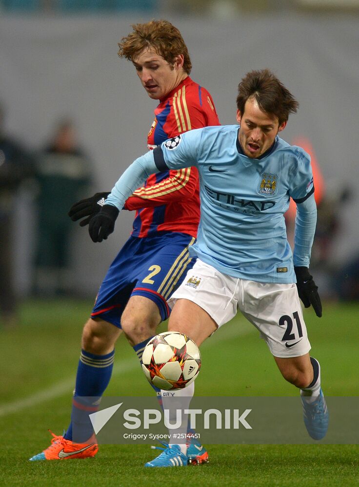Football. Champions League. CSKA vs. Manchester City