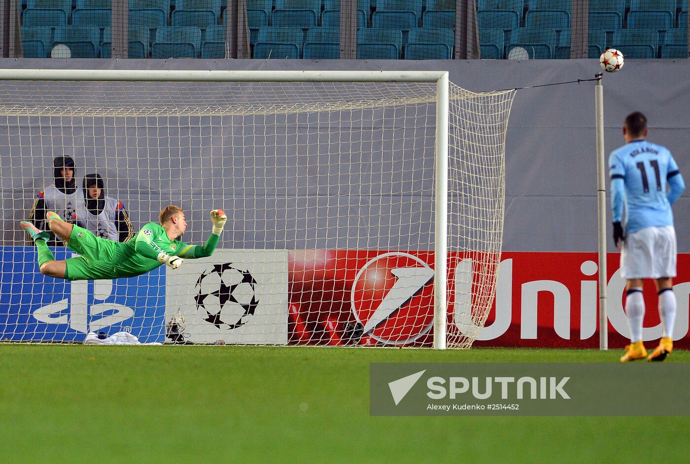 Football. UEFA Champions League. CSKA vs. Manchester City