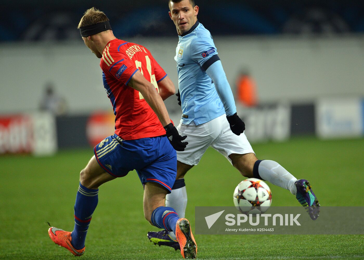 Football. Champions League. CSKA vs. Manchester City