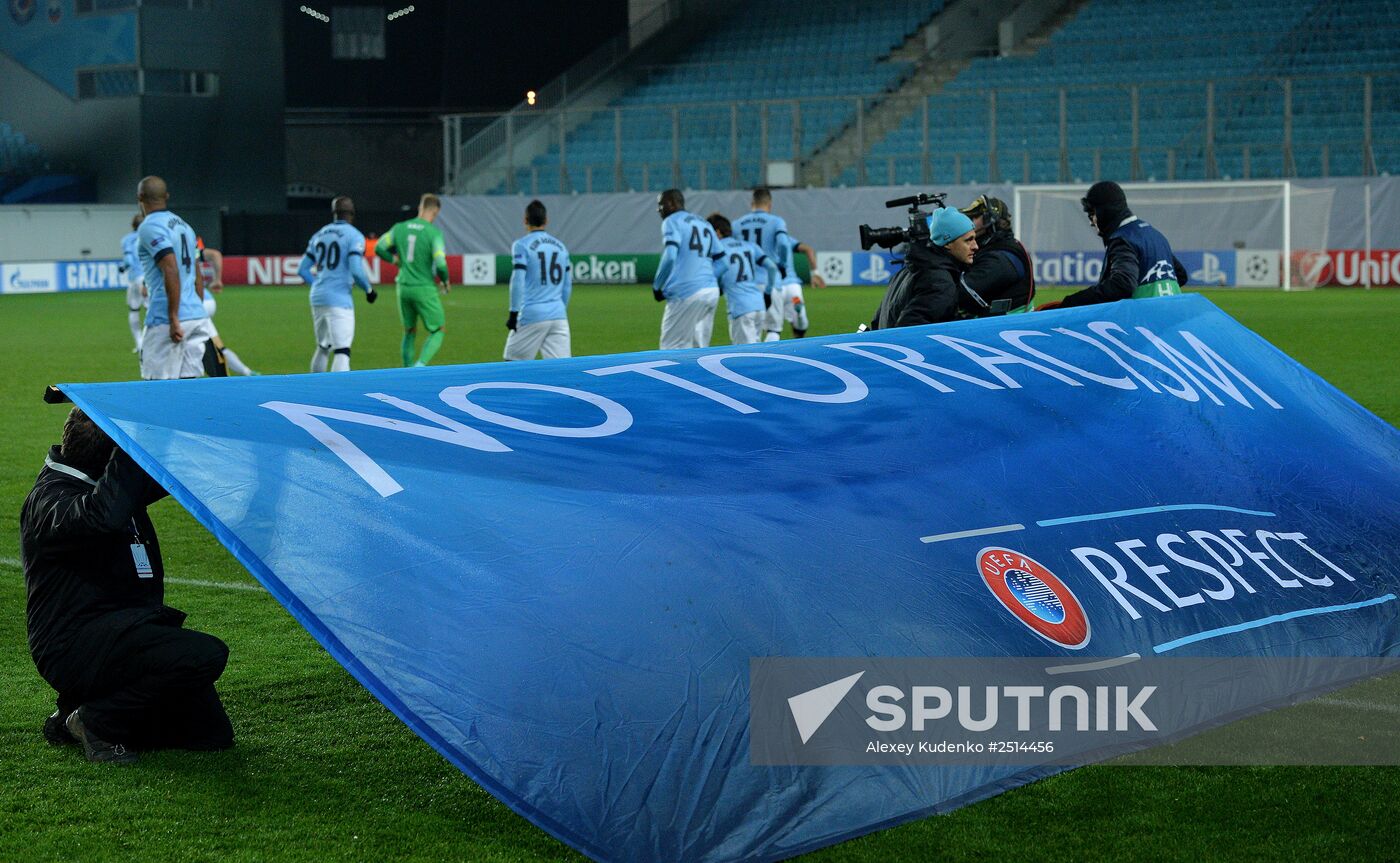 Football. Champions League. CSKA vs. Manchester City