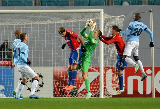 Football. Champions League. CSKA vs. Manchester City