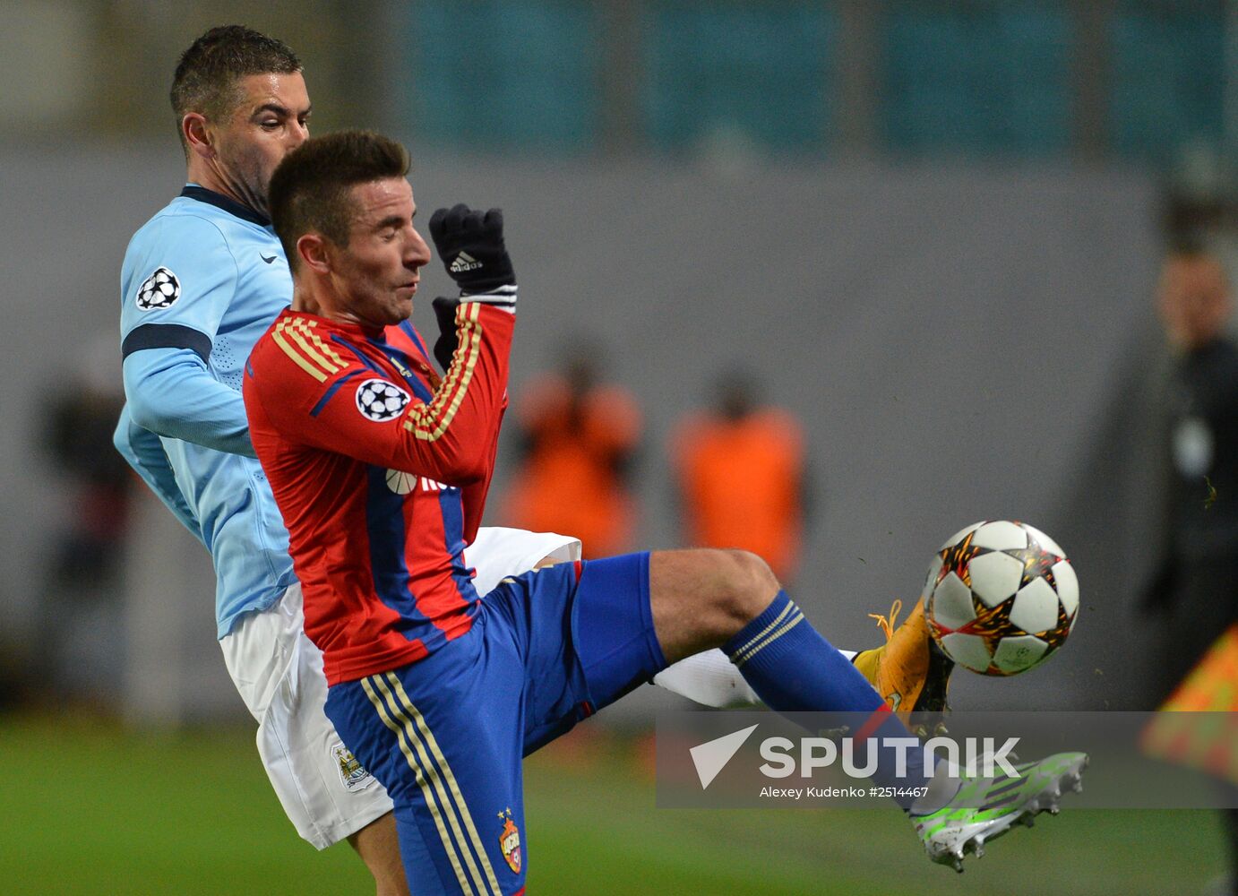 Football. Champions League. CSKA vs. Manchester City