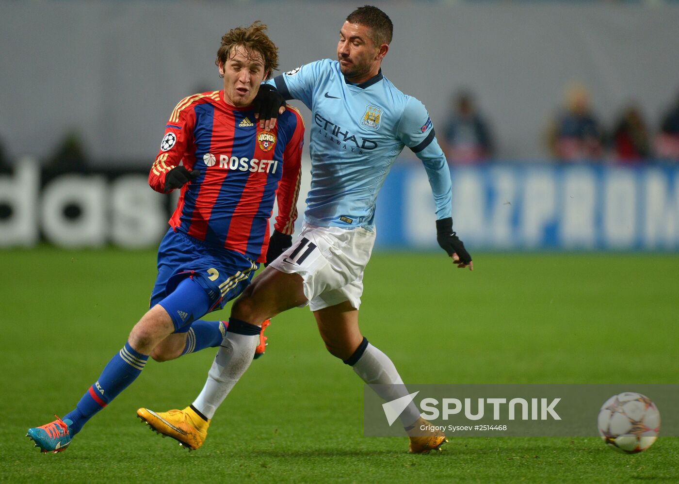 Football. Champions League. CSKA vs. Manchester City