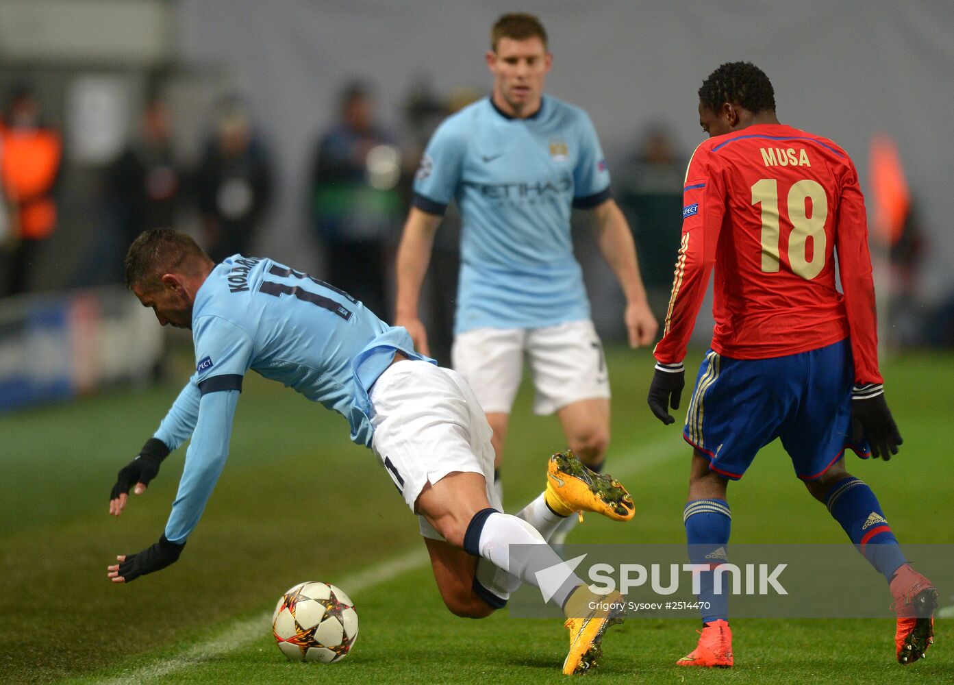 Football. Champions League. CSKA vs. Manchester City