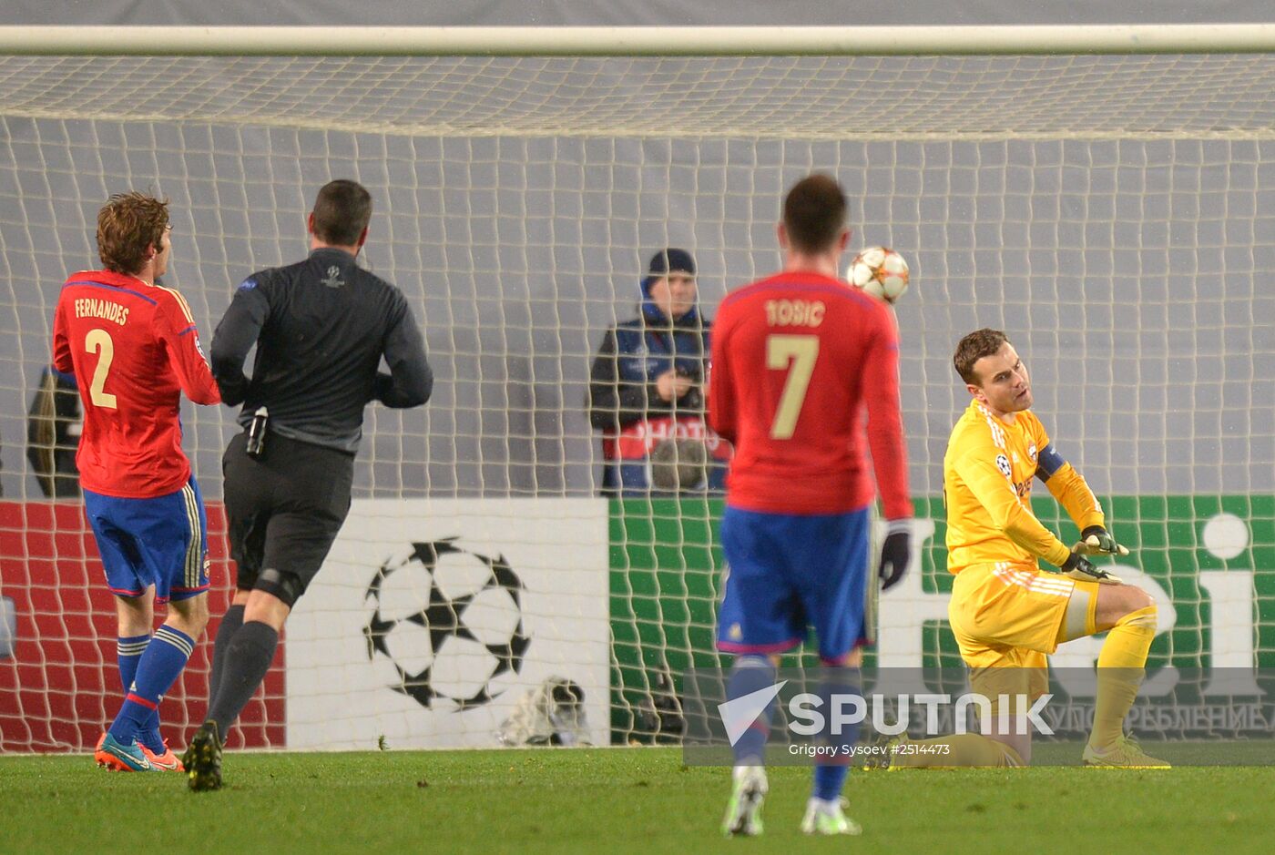 UEFA Champions League. CSKA vs. Manchester City