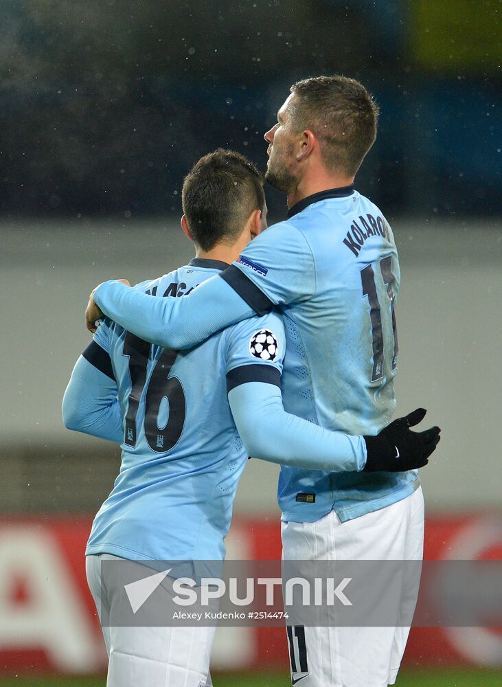 Football. Champions League. CSKA vs. Manchester City