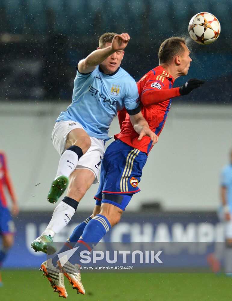 Football. Champions League. CSKA vs. Manchester City