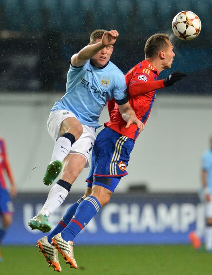 Football. Champions League. CSKA vs. Manchester City