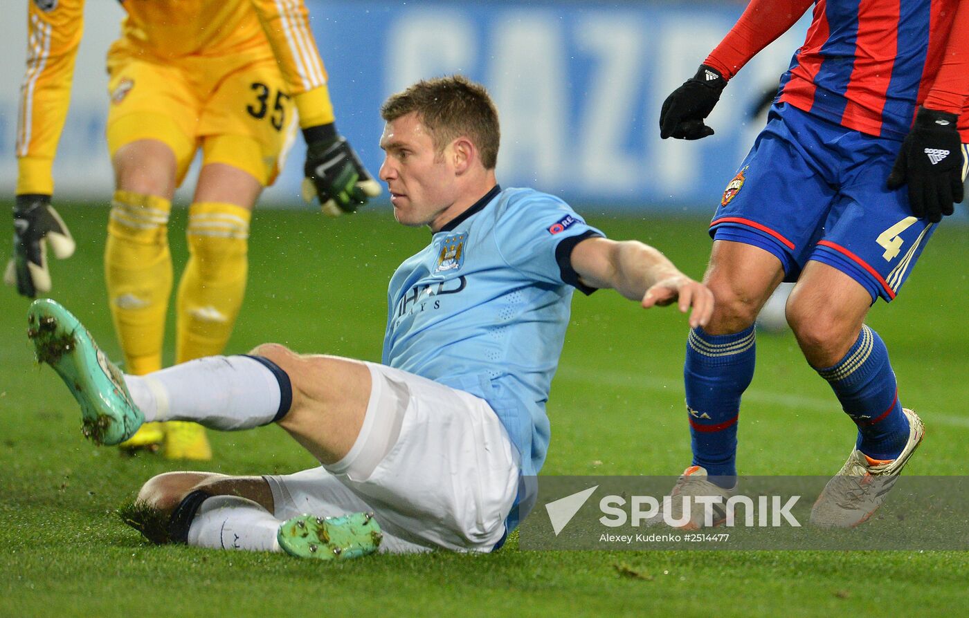 Football. Champions League. CSKA vs. Manchester City