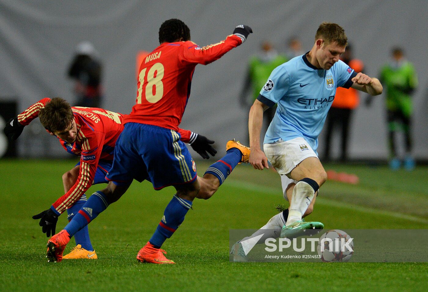 Football. Champions League. CSKA vs. Manchester City