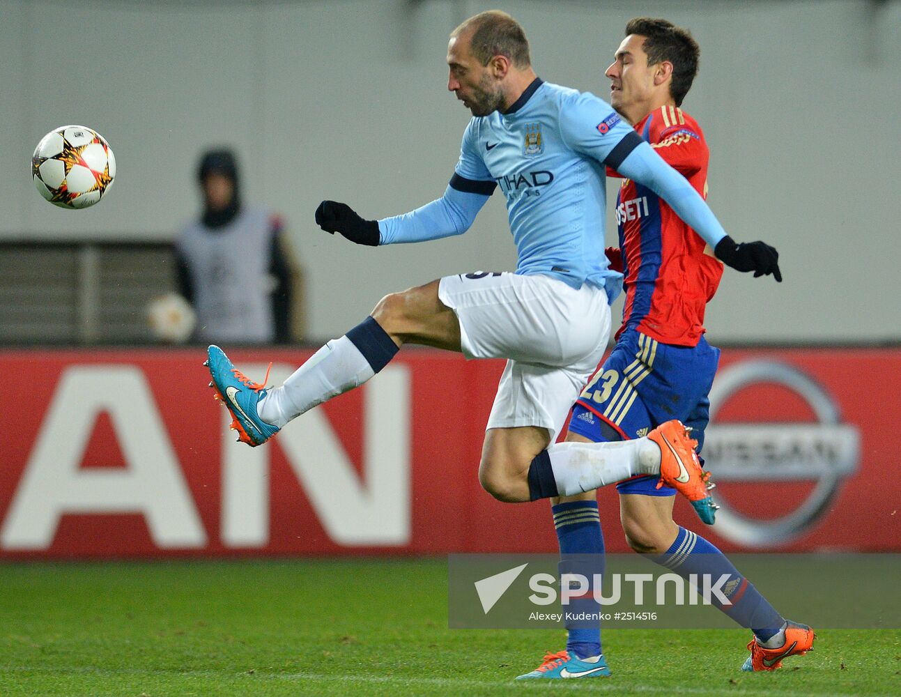 Football. Champions League. CSKA vs. Manchester City