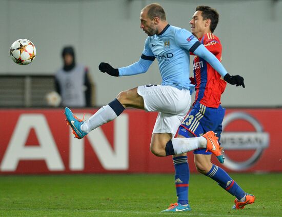 Football. Champions League. CSKA vs. Manchester City
