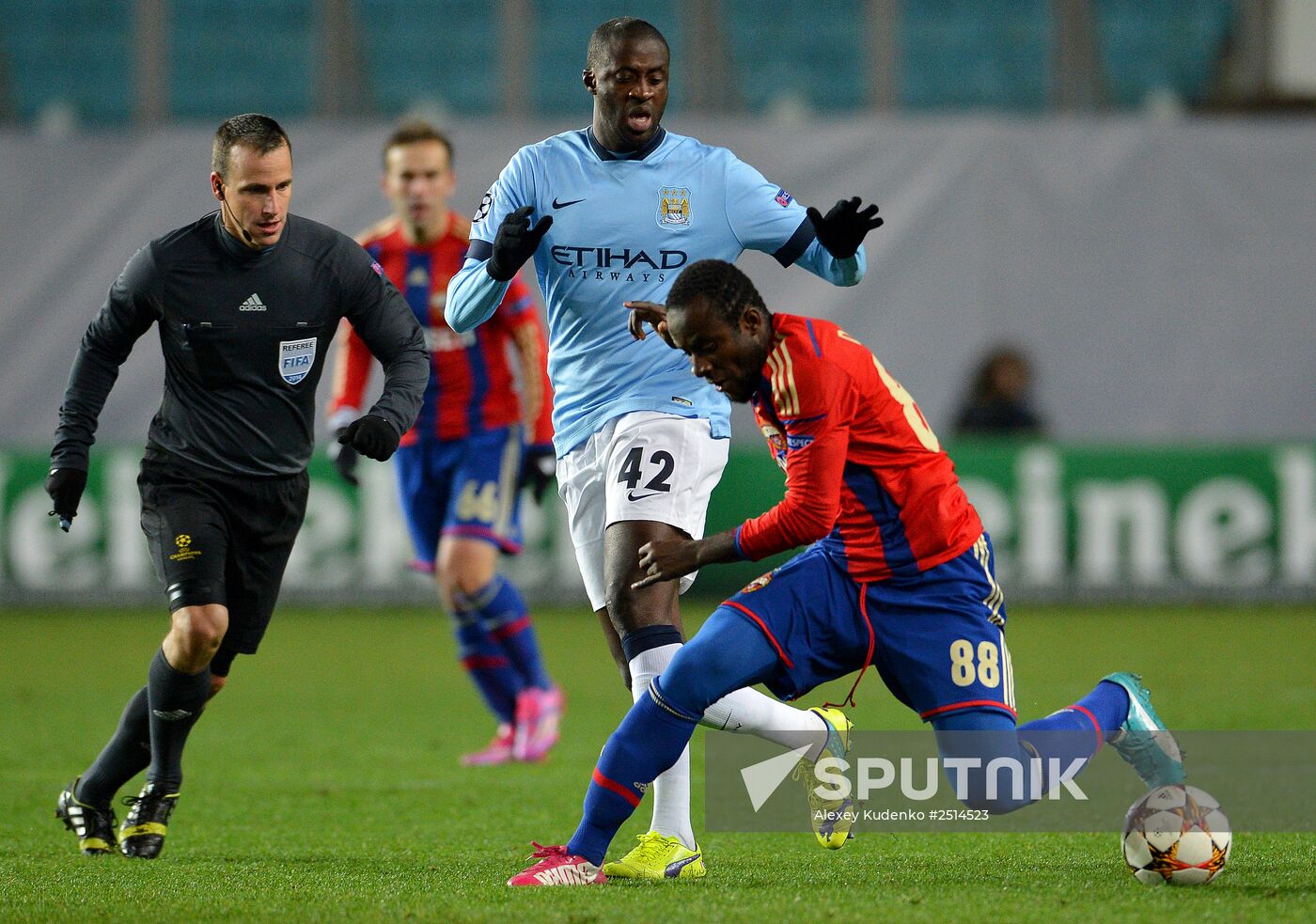 Football. Champions League. CSKA vs. Manchester City