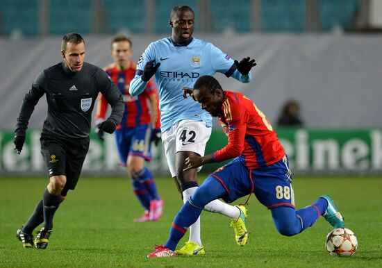 Football. Champions League. CSKA vs. Manchester City