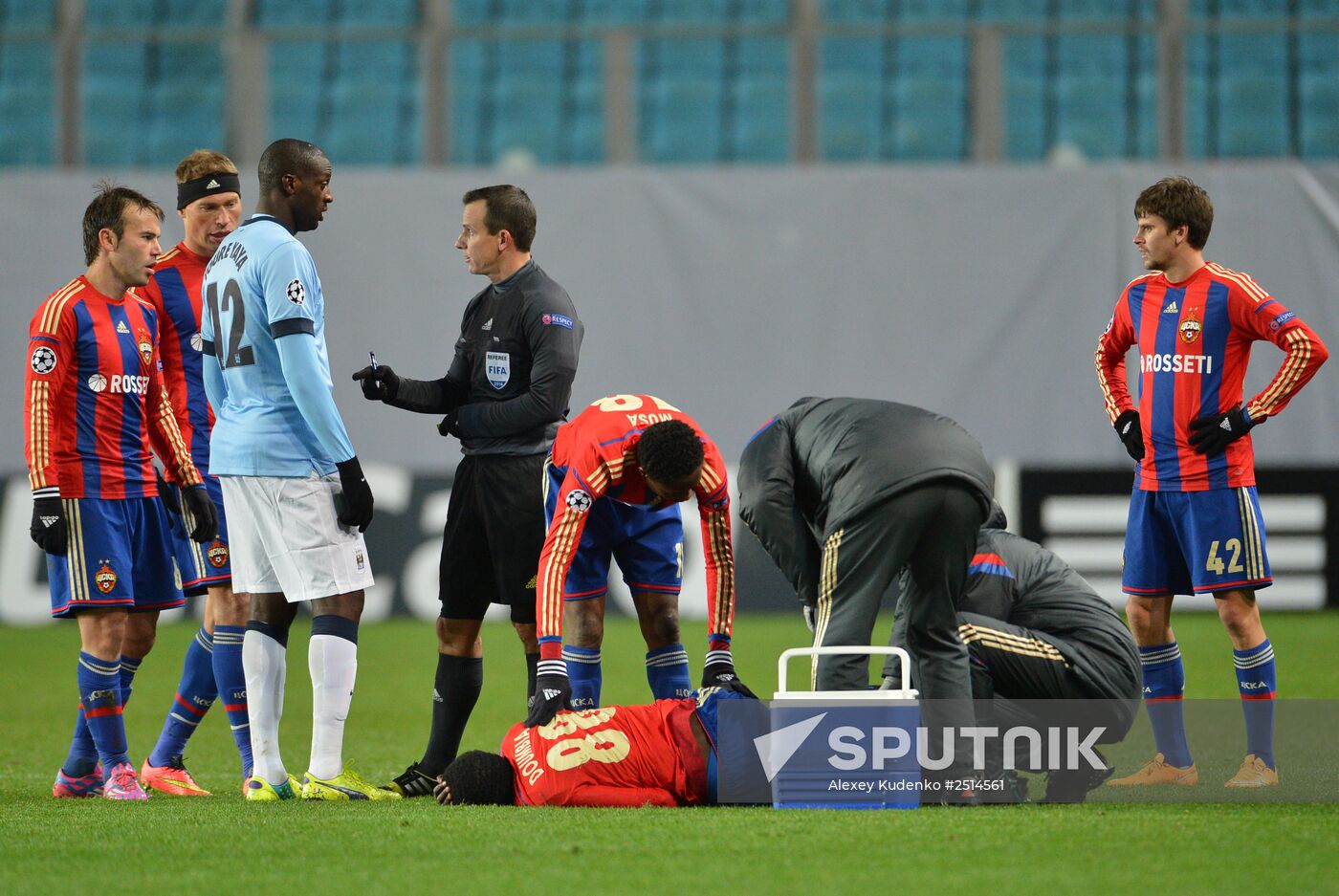 Football. Champions League. CSKA vs. Manchester City