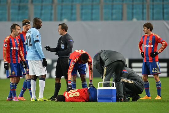 Football. Champions League. CSKA vs. Manchester City