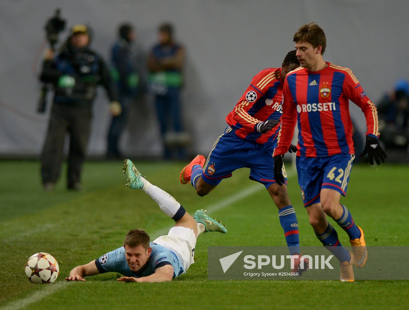 Football. Champions League. CSKA vs. Manchester City