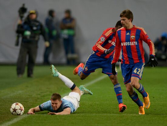 Football. Champions League. CSKA vs. Manchester City